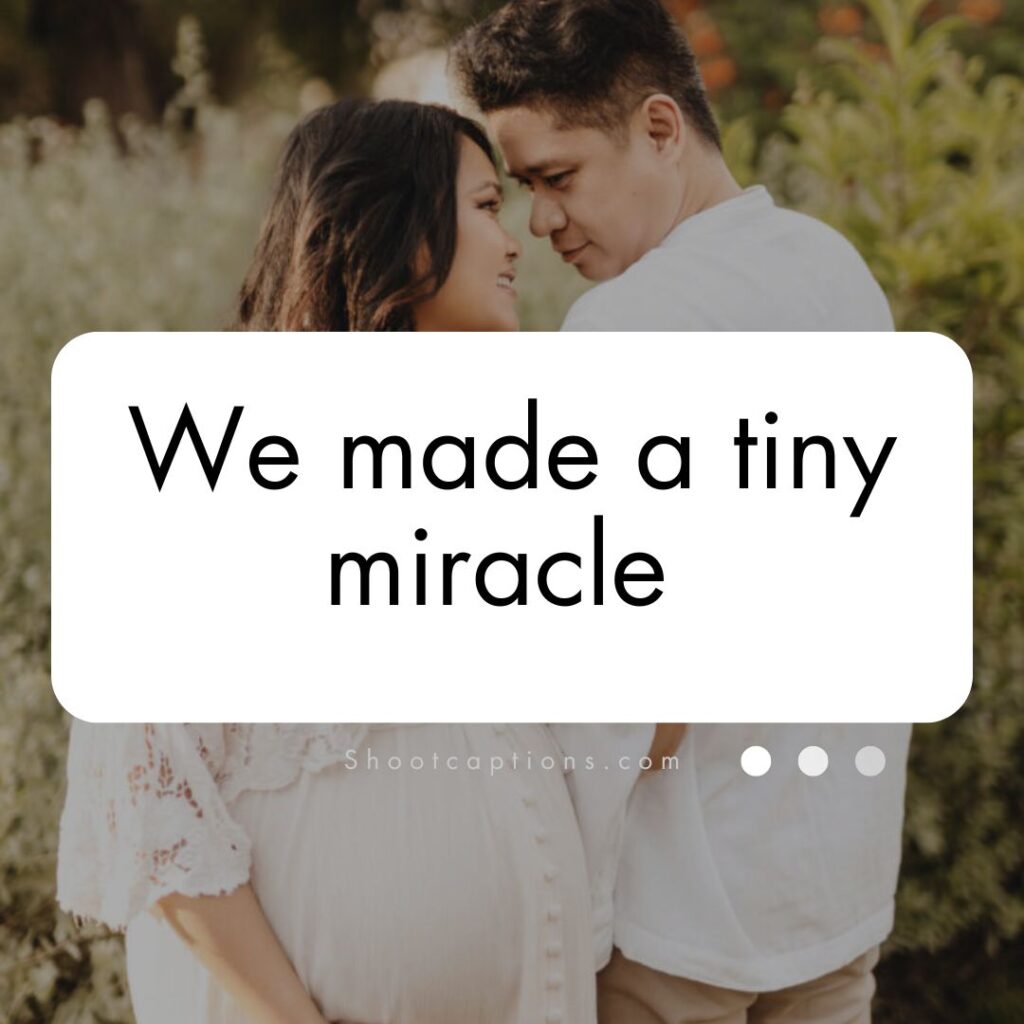Couple Maternity Shoot Captions for Instagram