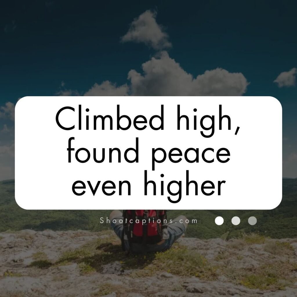 Mountain view captions for Instagram