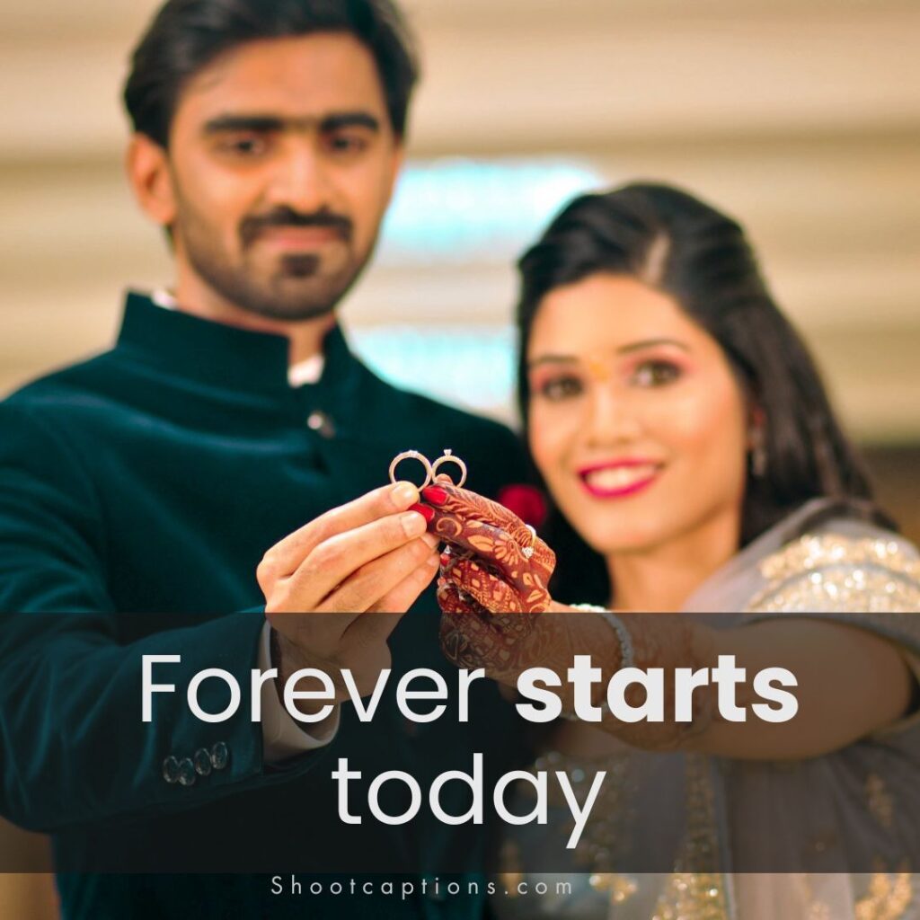 Romantic Engagement Captions