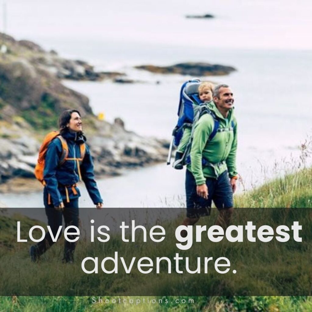 Romantic Trekking Captions for Couples