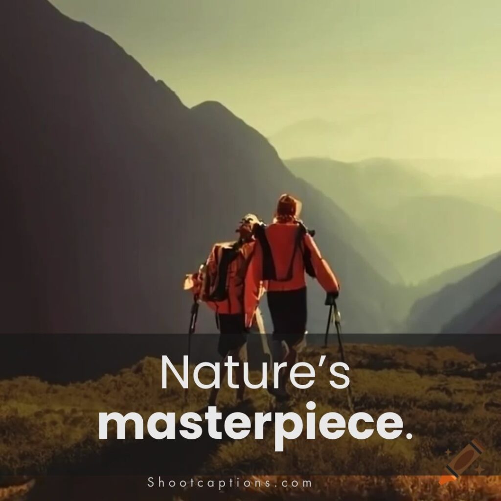 Scenic Trekking Captions