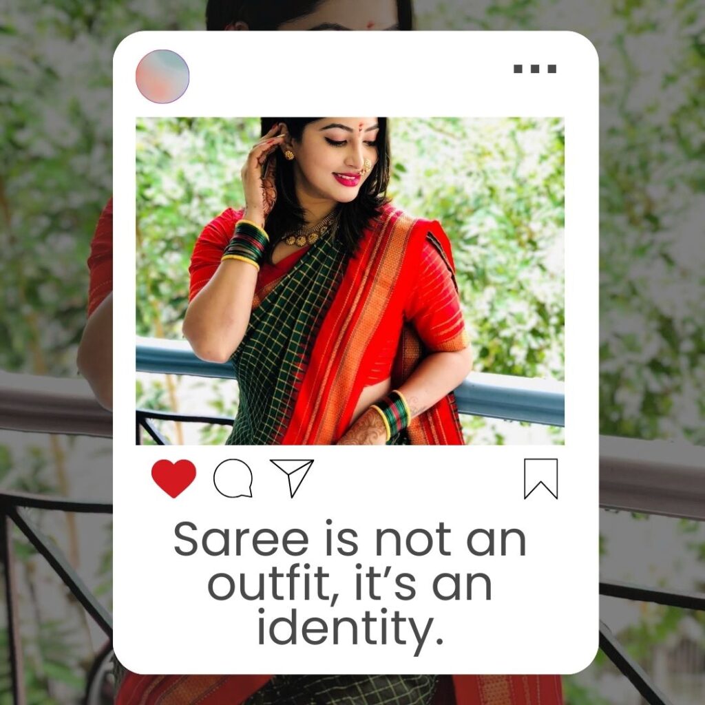 Saree Captions for Instagram